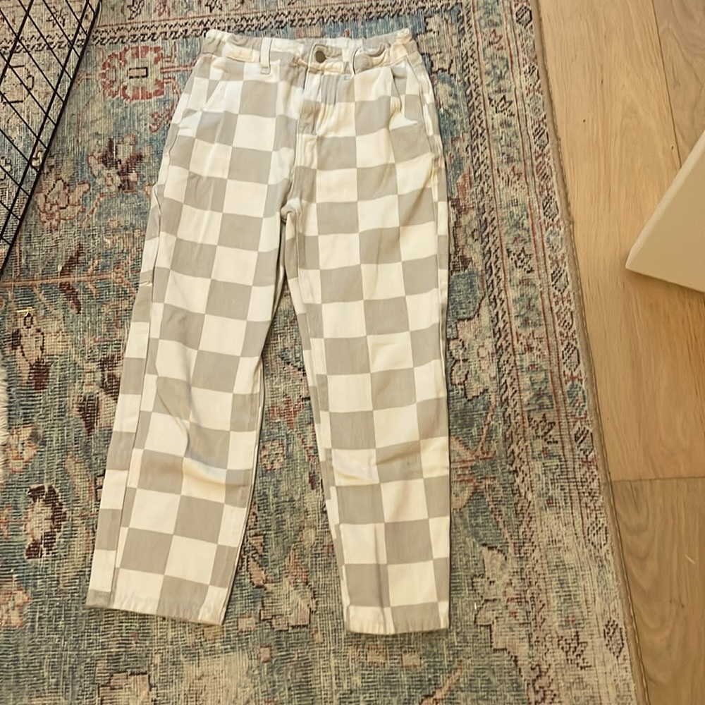 Checker jeans size 10-11 (no tags)